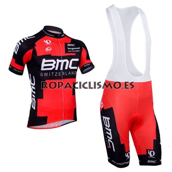 2013 Maillot BMC tirantes mangas cortas